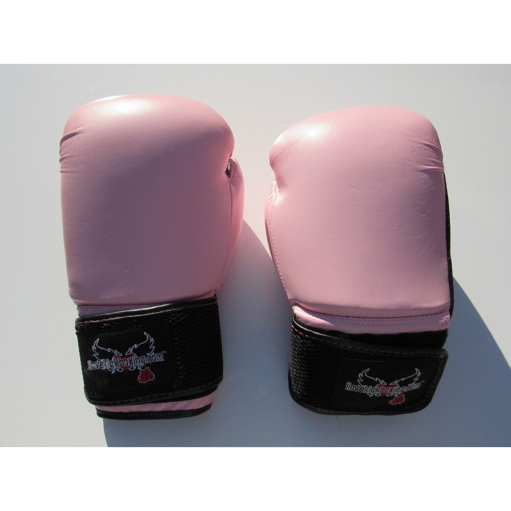 Century ilovekickboxing.com 12oz Pink Boxing Gloves Training Sparring Kickboxing